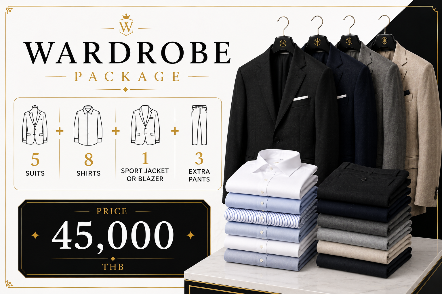 Wardrobe Package — Urban Stitch Tailor pricing
